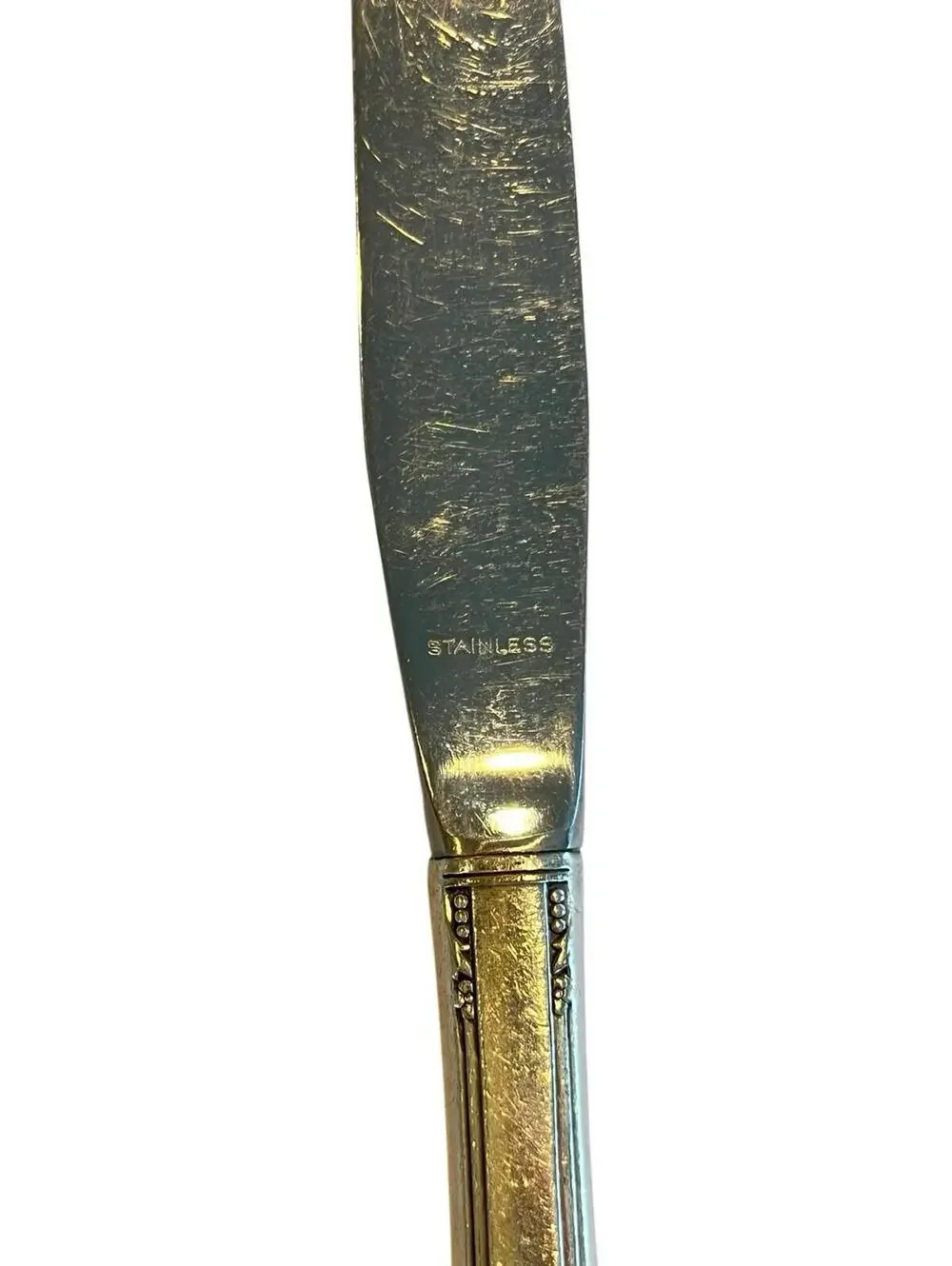 1881 Rogers Del Mar Vintage Silverplate Oneida Silver Dinner Knives 4 Pcs 2408